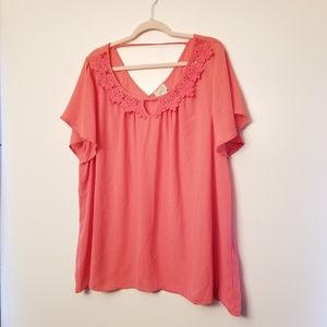 Woman's Eyelash Couture Blouse 2X